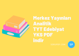 Merkez Yayınları Analitik TYT Edebiyat YKS PDF indir