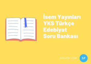 İsem Yayınları YKS Türkçe Edebiyat Soru Bankası