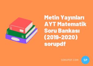 Metin Yayınları AYT Matematik Soru Bankası (2019-2020) sorupdf
