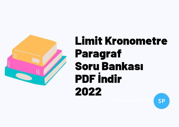 Limit Kronometre Paragraf Soru Bankası PDF İndir 2022