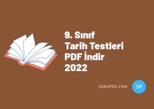 9. Sınıf Tarih Testleri PDF İndir 2022