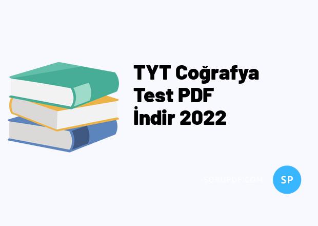 TYT Coğrafya Test PDF İndir 2022