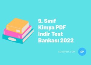 9. Sınıf Kimya PDF İndir Test Bankası 2022