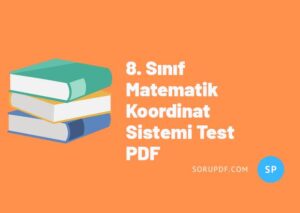 8. Sınıf Matematik Koordinat Sistemi Test PDF