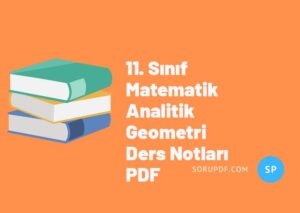 11. Sınıf Matematik Analitik Geometri Ders Notları PDF