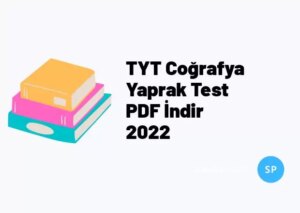 TYT Coğrafya Yaprak Test PDF İndir 2023
