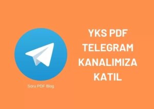 Türkiye'deki Tek YKS PDF Telegram Kanalımıza Katıl 2023